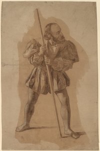 Figure Costume Study för Columbus Mural, Washington, D.C. av John Vanderlyn