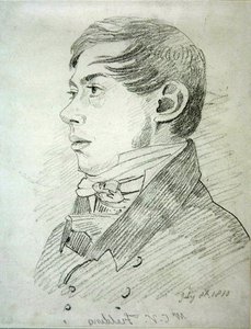 Anthony Vandyck Copley Fielding (1787-1855), 1810 (grafit på vävt papper) av John Varley