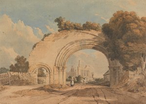 Byland Abbey, Yorkshire av John Varley