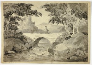 Kidwelly Castle, södra Wales av John Varley