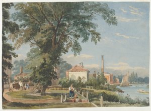 Vid Themsen i Hammersmith av John Varley