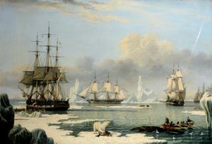 Valfångare i Arktis 1820-49, ca 1830 (olja på duk)