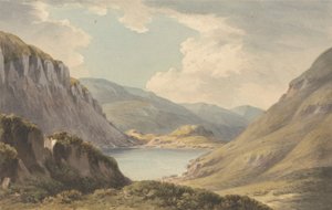 Llyn Geirionedd inte långt från Trefriew, vid floden Conway, Carnarvonshire