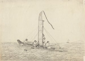 En segelkanot av Otaheite av John Webber