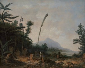 Gravplats i Söderhavet av John Webber