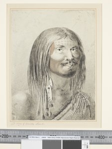 F.21 A Man of Nootka Sound, ca 1773-84 (akvarell) av John Webber