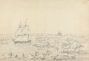 Upplösningen slår genom isen, med upptäckten i den mest framstående faran i fjärran av John Webber