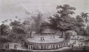 Tongaöarna: Välkomstceremoni för kapten James Cook