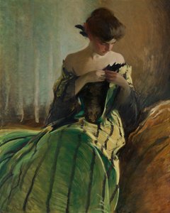 Studie i svart och grönt, 1906.