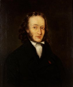 Porträtt av Niccolò Paganini 1782-1840, 1836 av John Whittle