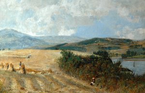 Harvest Time på Conway River, c.1890