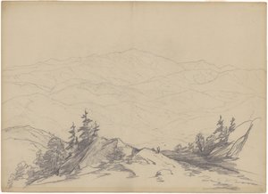 Bergslandskap av John William Casilear