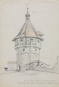 Runda tornet, slottet Munot, Schaffhausen, Schweiz