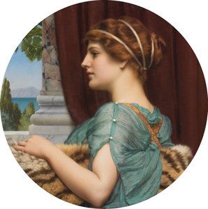 En Pompejansk dam av John William Godward