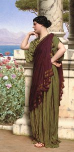 Ömma tankar, 1917 av John William Godward