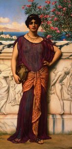 Tamburinflickan av John William Godward