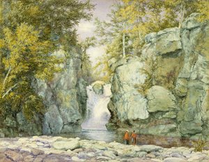 Fawns Leap, Catskill Mountains, 1867 (wc i luga o le pepa)swed