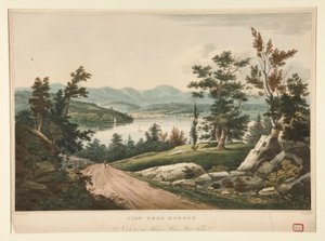 Utsikt nära Hudson/ #15 i Hudson River Portfolio av John William Hill