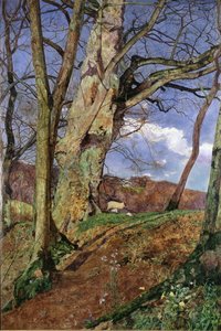 En studie, i mars, utställd 1855