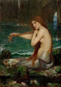 En sjöjungfru av John William Waterhouse