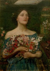 Samla ihop Ye Rosebuds medan Ye May av John William Waterhouse