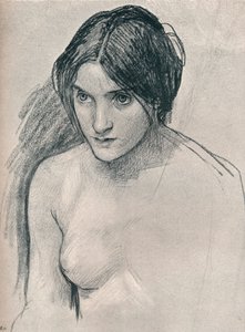 Studie till målningen Hylas och nymferna, c1896 av John William Waterhouse