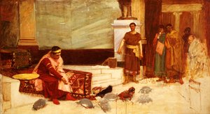Kejsar Honorius favoriter av John William Waterhouse