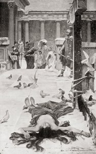Sankt Eulalias martyrium, efter en målning av John William Waterhouse, ur Hutchinson