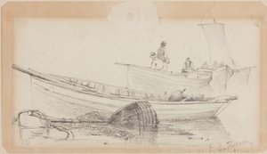 Båtar och boj - Hartlepool av John Wilson Carmichael