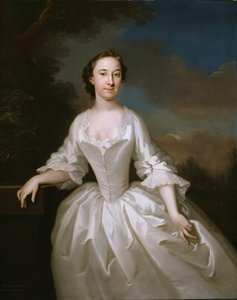 Porträtt av Lucy Parry, hustru till amiral Parry, 1745-1749.