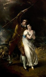Celadon och Amelia i en storm, 1840-49