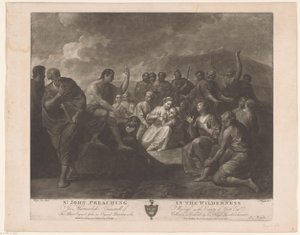 Prediking van Johannes de Doper St. John Preaching in the Wilderness (titel på objekt)