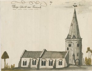 Thorpe Constantine Church: akvarellmålning, ndc 1784]