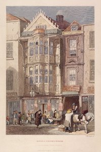 Paul Pindar Tavern, Bishopsgate, London, 1851 av John Wykeham Archer