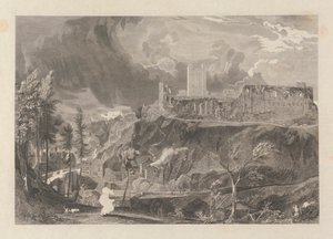 Richmond Castle and Town av John Wykeham Archer