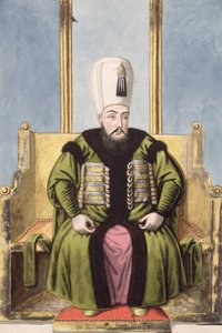 Ahmed I (1590–1617) Sultan 1603–17, från ”En serie porträtt av Turkiets kejsare”