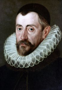 Sir Francis Walsingham (v.1532-1590), engelsk politiker (målning av J.de Critz).London National Portrait Gallery