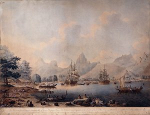Utsikt över Moorea, 1787