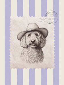 Cowboy-doodle-stämpel
