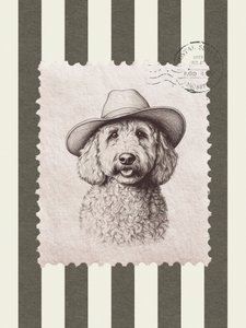 Goldendoodle-cowboyhatt