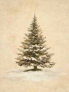 Snöiga julgransljus