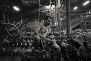 Jutefabrik, Kolkata, Indien, 2017 (foto) av Jon Nicholson