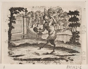 Vinjett med satyr