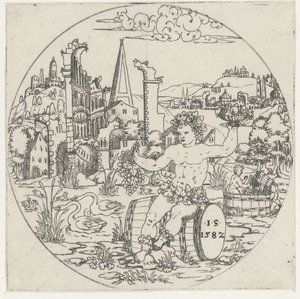 Bacchus Skålars botten: landskap med bibliska och mytologiska scener (serietitel) av Jonas Silber