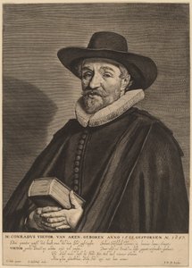 Conrad Vietor från Aachen av Jonas Suyderhoff after Frans Hals