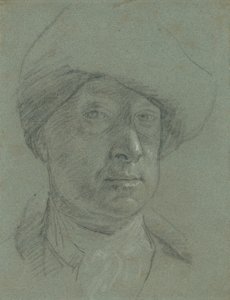 Självporträtt med hatt av tyg av Jonathan Richardson the Elder