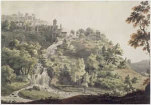 Tivoli: En utsikt över Maecenas villa,