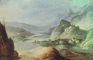 Berglandskap, av Josse de Monper (1564-1635)