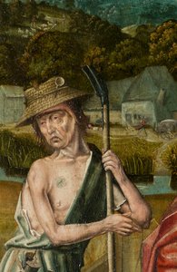 Triptyk från Betlehem, cirka 1540 (målning på trä)
