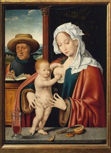 Den heliga familjen (målning av Joos van Cleve